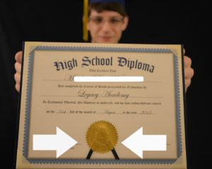 Graduation diploma