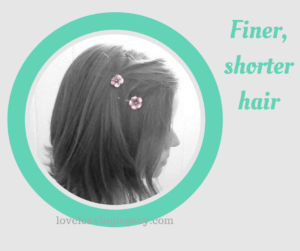 FIner shorter hair