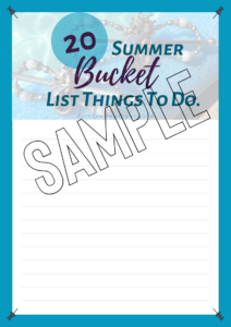 Summer 2019 Bucket List printable, free printable, Lilla Rose, home based business, blogging for direct sales