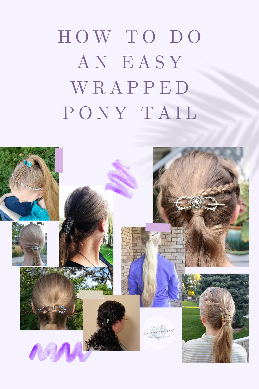 Hair tutorial: Easy Wrapped Pony Tail